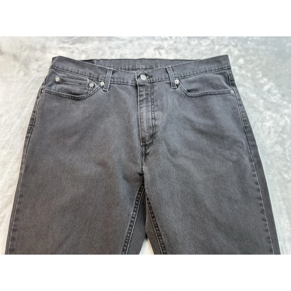 Levis 541 Mens Sz 36x34 Black Jeans Straight Leg Western Fade Mid Rise Guys